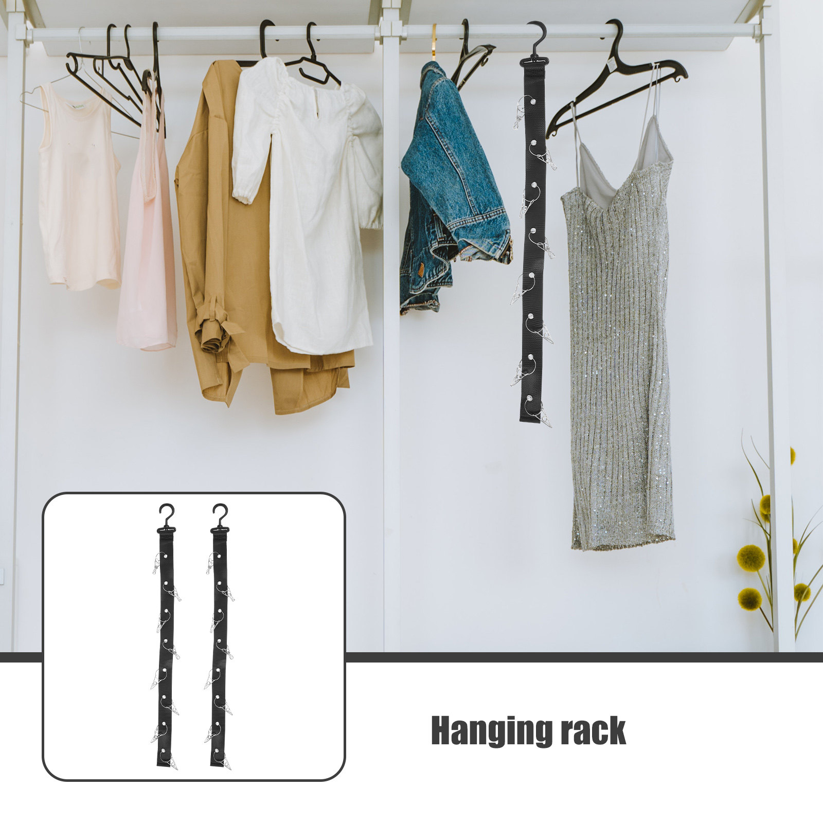 2Pcs Hanging Drying Rack Porta – Sports Equipment Organizer Rack recenzja i cena