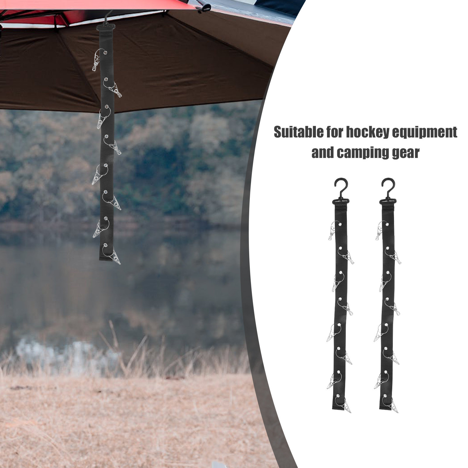 2Pcs Hanging Drying Rack Porta – Sports Equipment Organizer Rack recenzja i cena