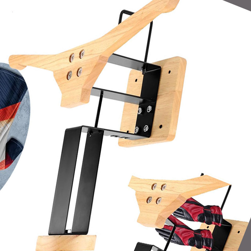 Wood Motorcycle Helmet Holder  – Sports Equipment Organizer Rack recenzja i cena