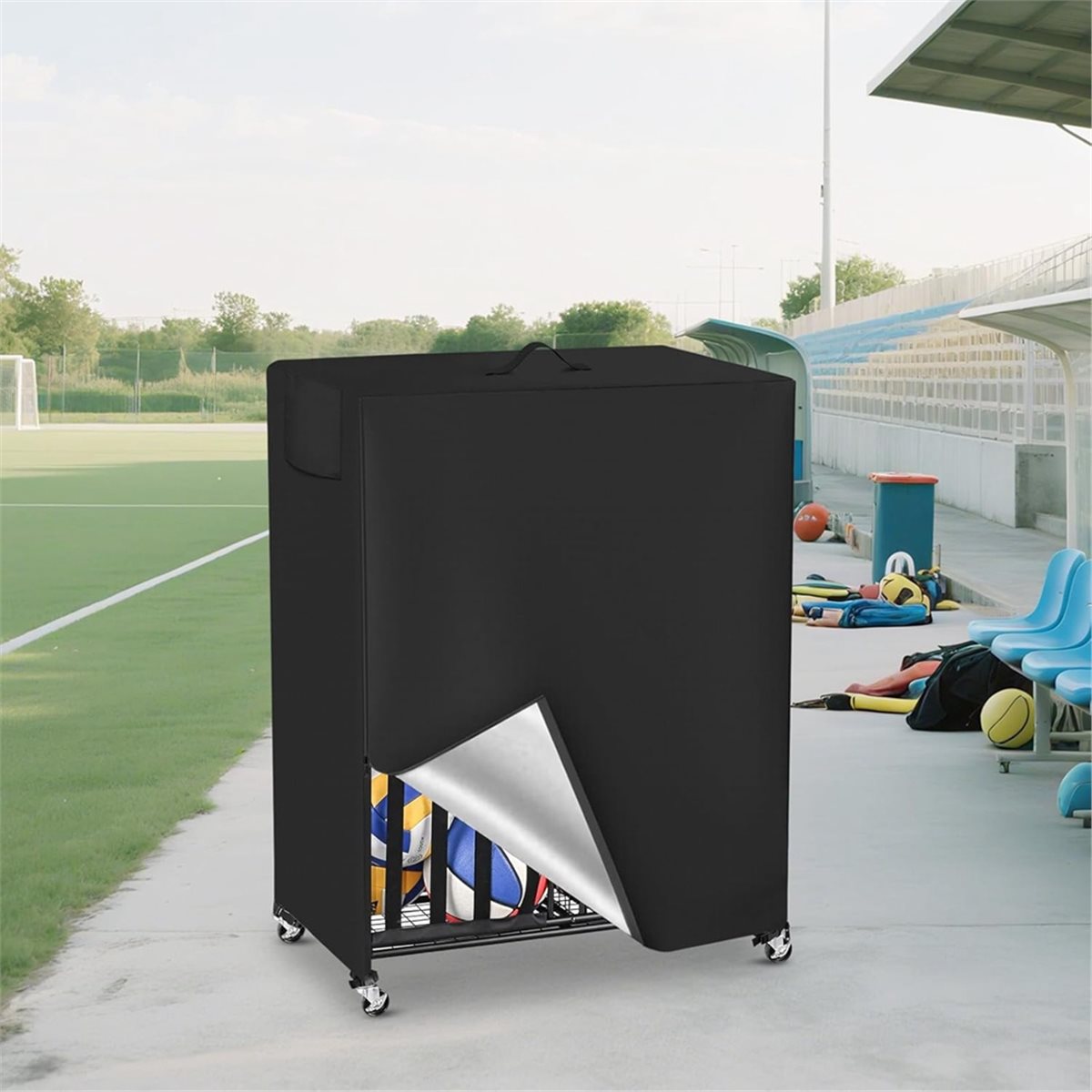 Basketball Rack Cover Garage S – Sports Equipment Organizer Rack recenzja i cena