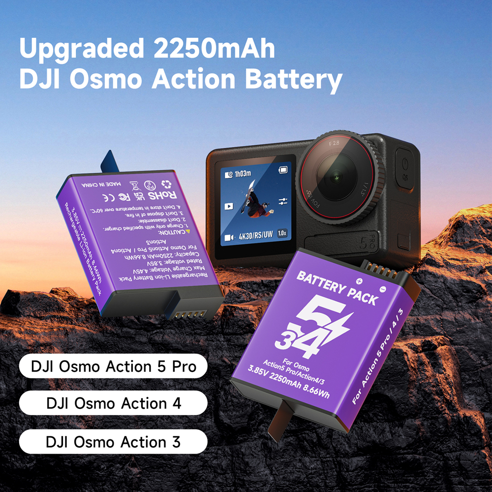For DJI Osmo Action 5 Pro Batt – Sports Equipment Cabinet recenzja i cena