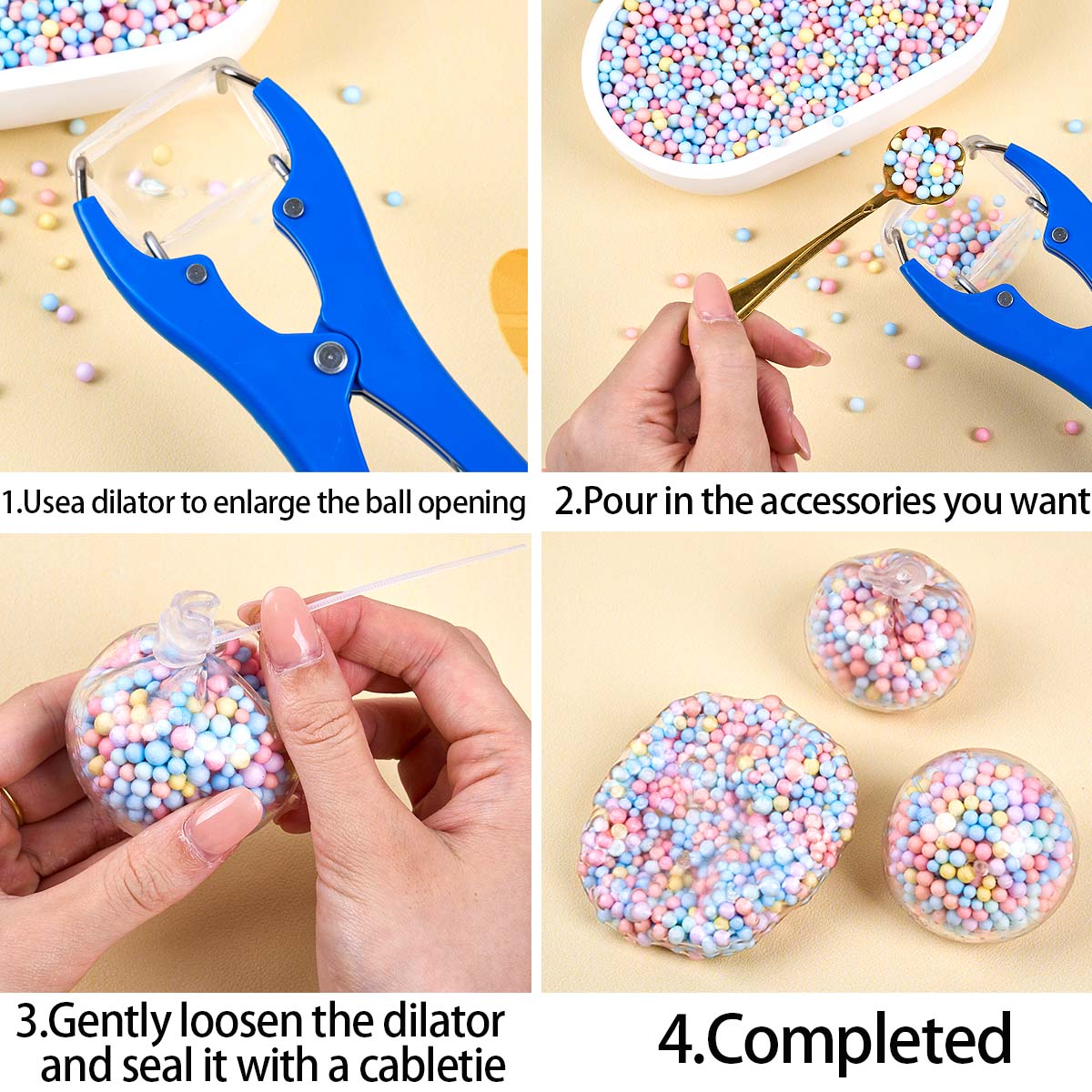Clear Stress Ball Kit DIY Squi – Bocce Ball Set recenzja i cena