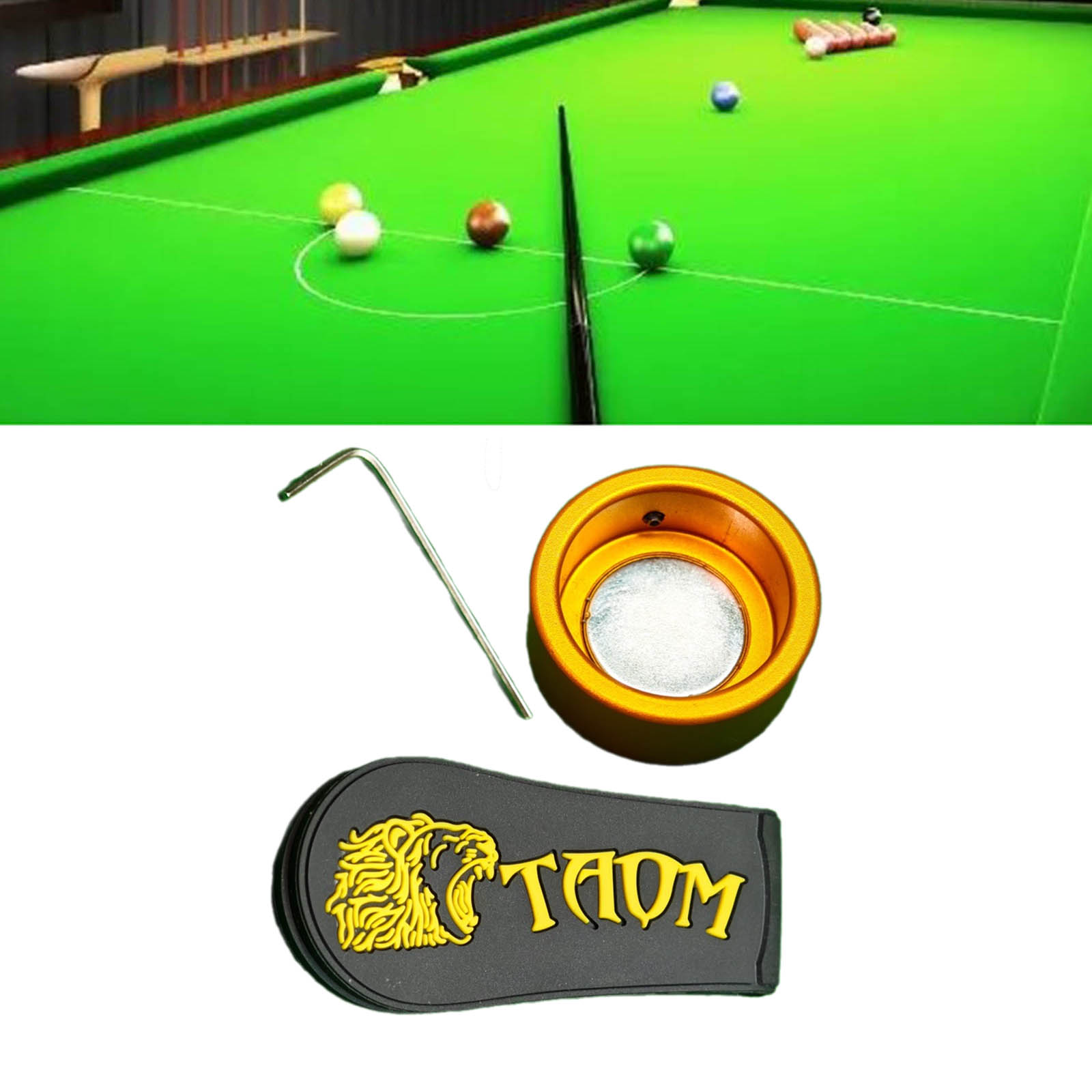 Pool Cue Chalk Holder Snooker  – Sports Equipment Cabinet recenzja i cena