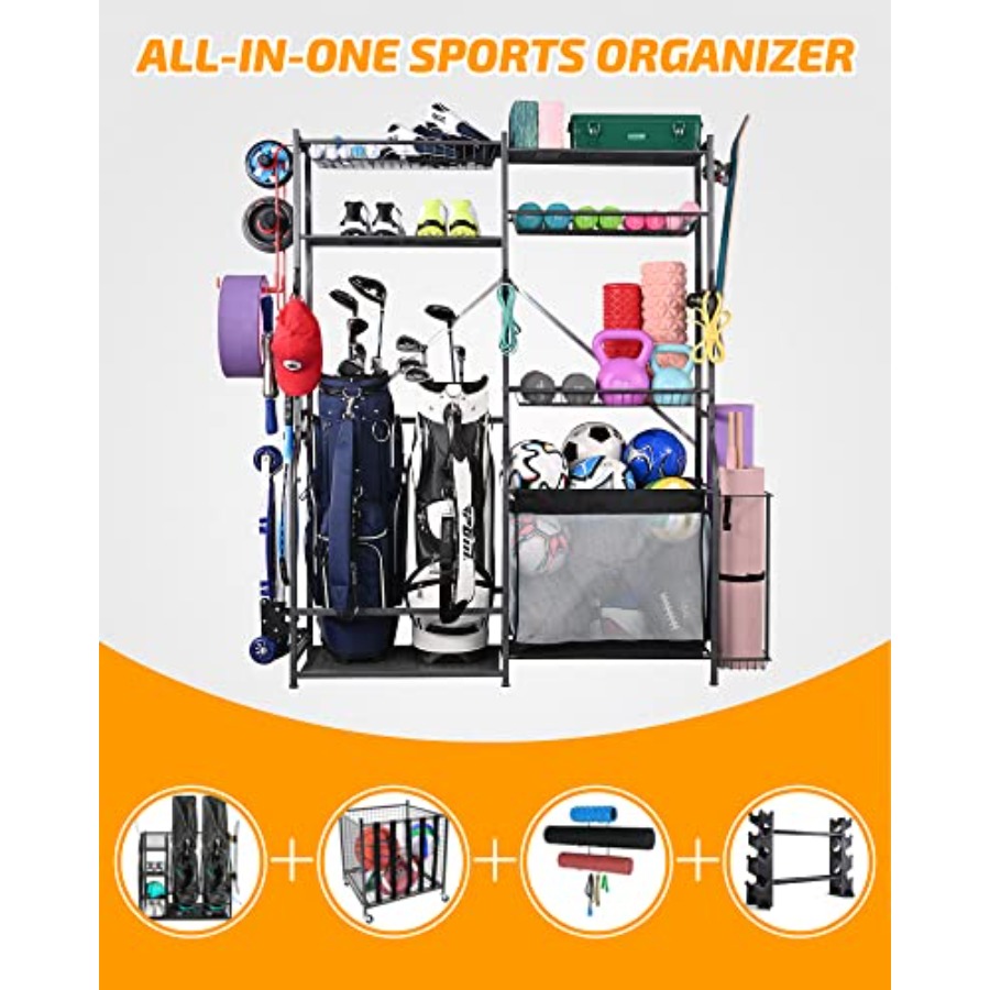 Extra Large Golf Storage Ball  – Sports Equipment Organizer Rack recenzja i cena