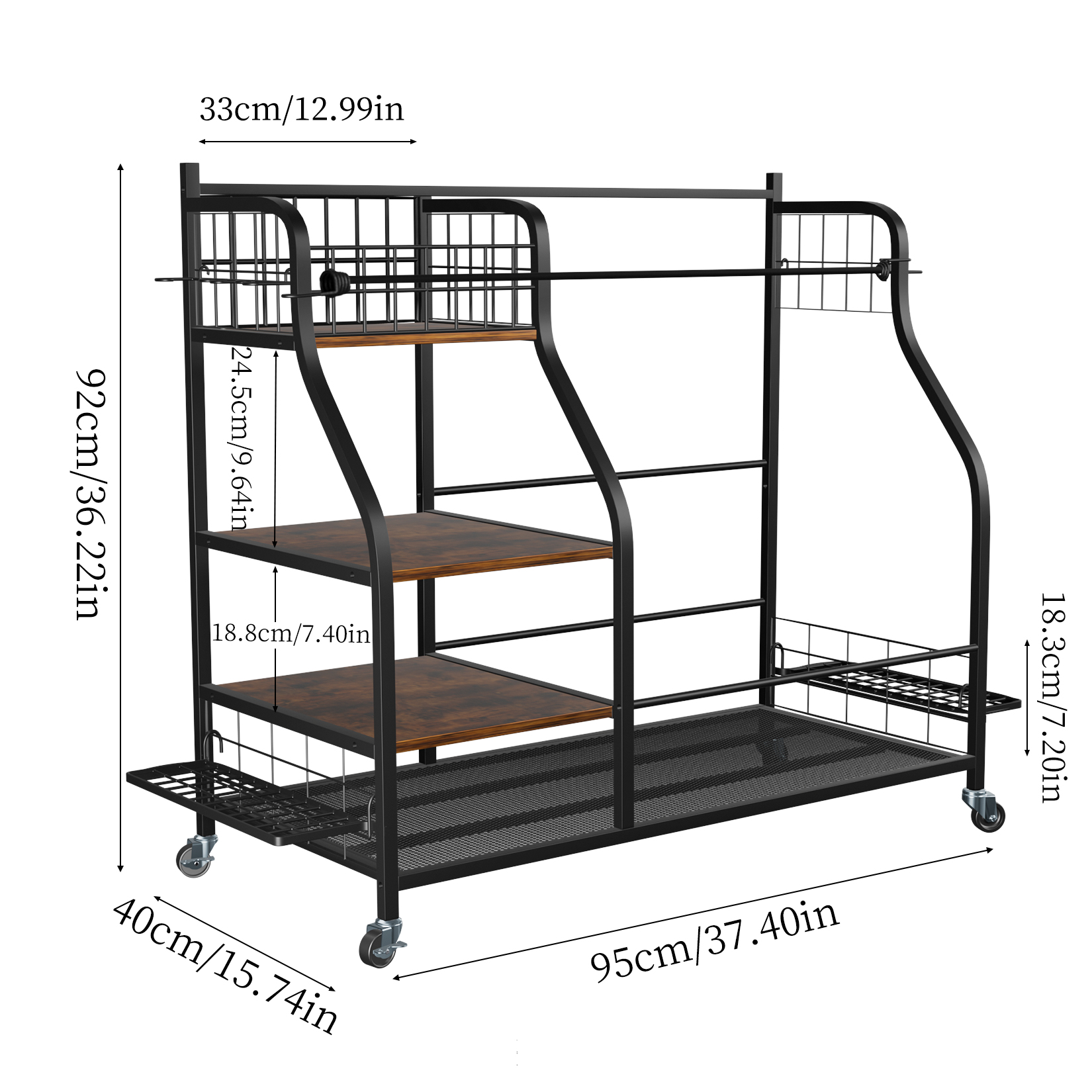 Multifunctional Rolling Golf B – Sports Equipment Organizer Rack recenzja i cena